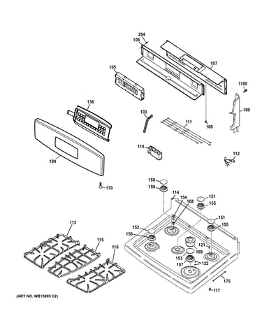 Control panel & cooktop