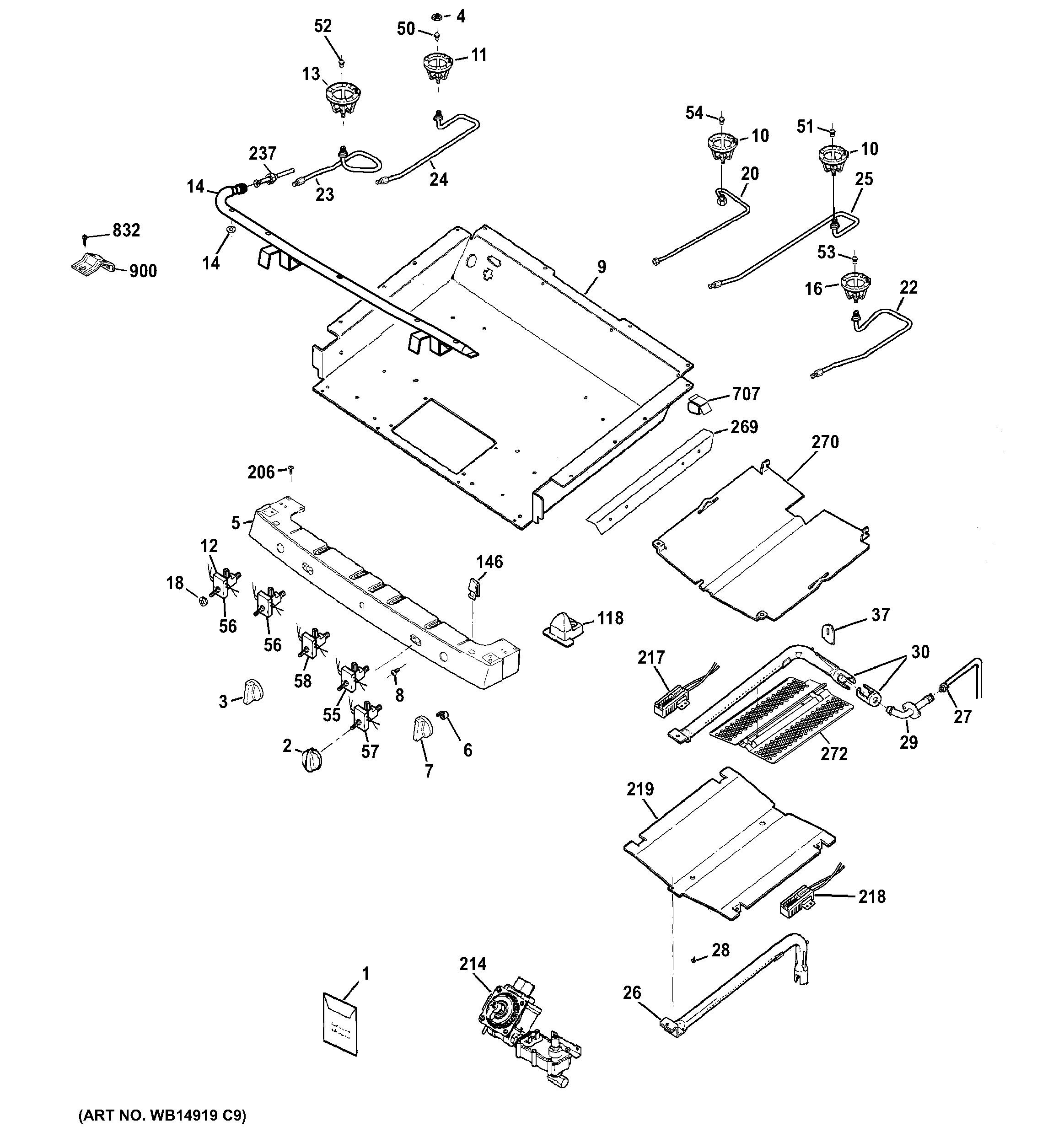 Gas & burner parts
