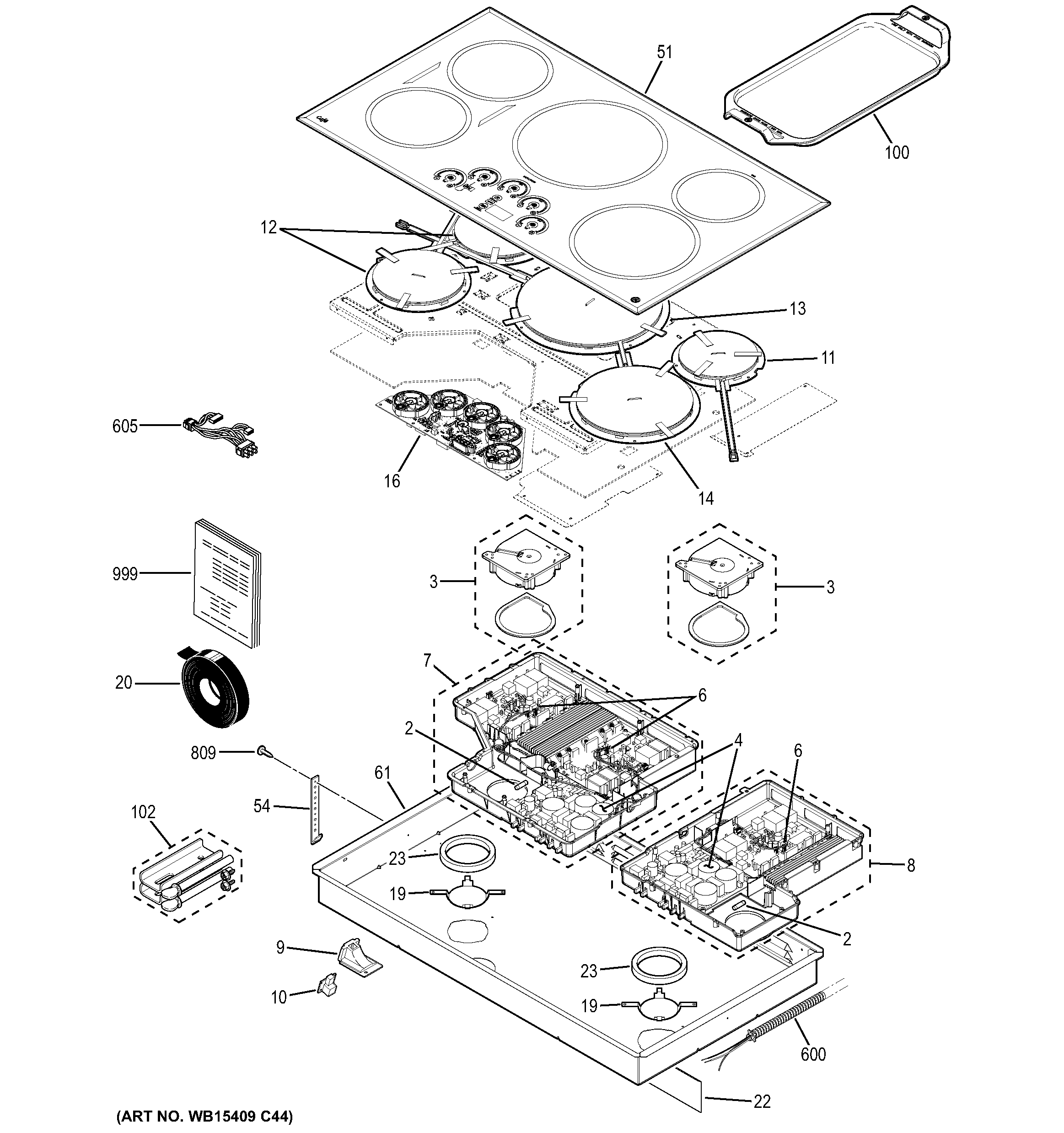 Control panel & cooktop