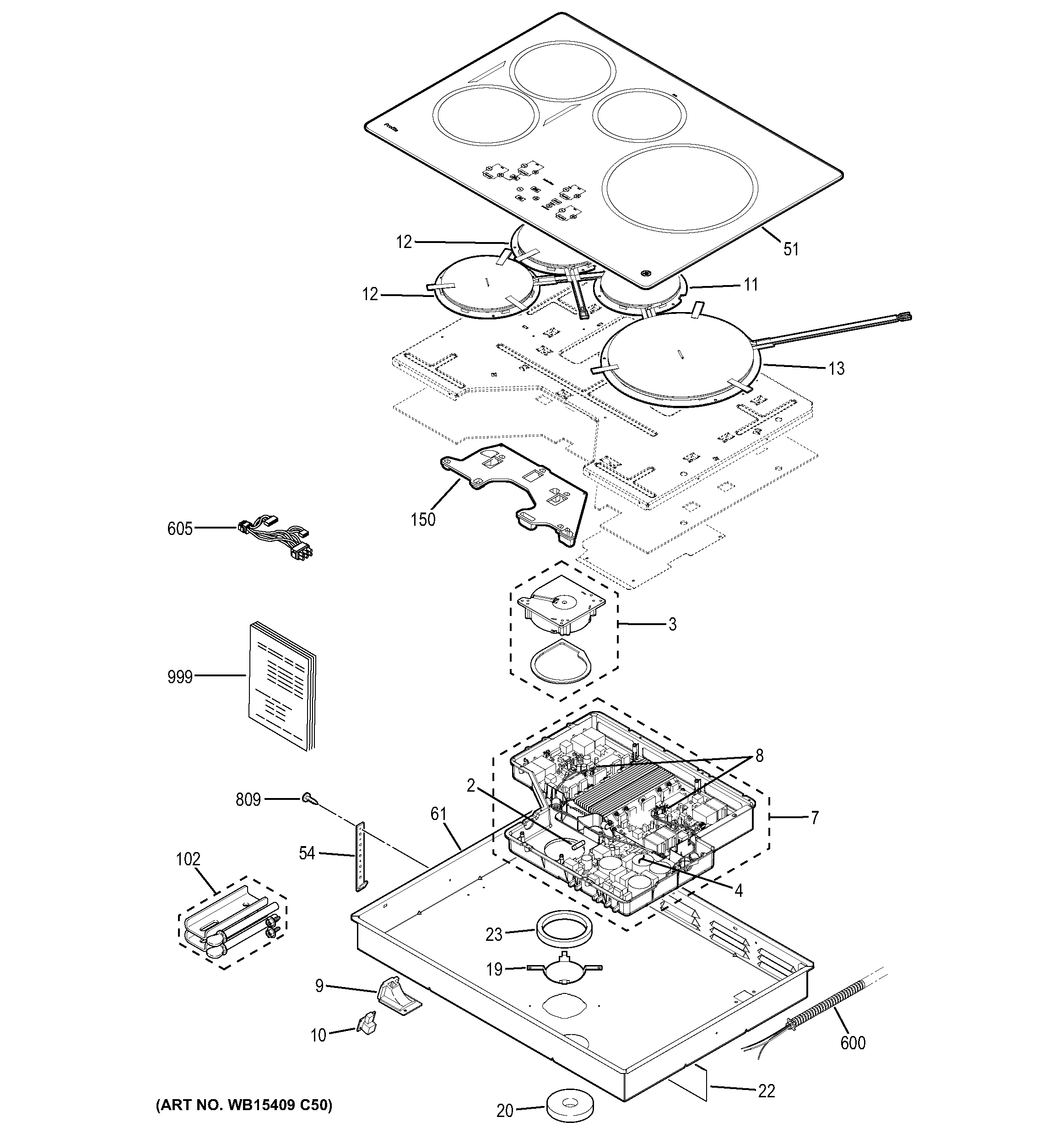 Control panel & cooktop