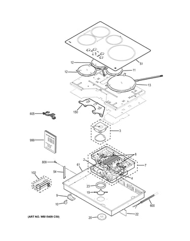Control panel & cooktop
