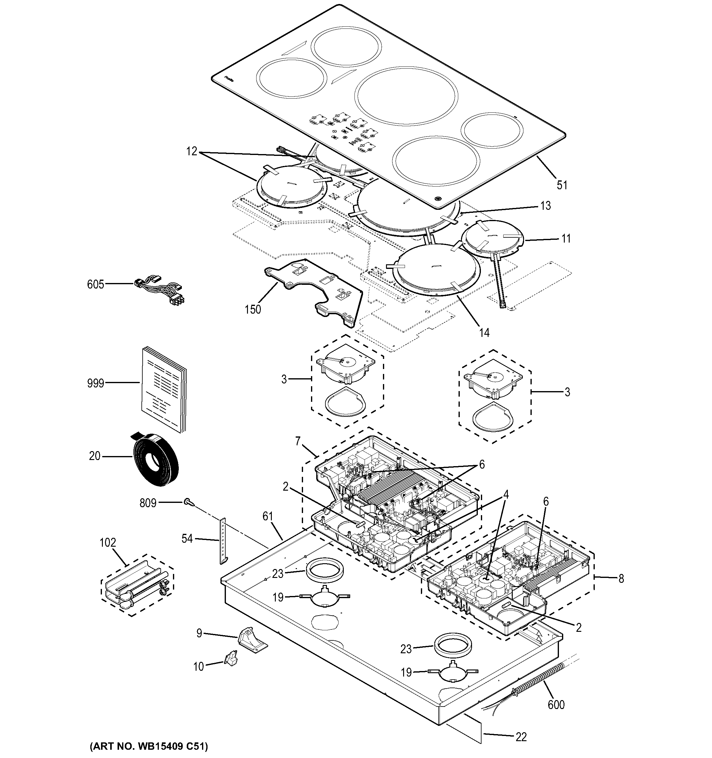 CONTROL PANEL & COOKTOP