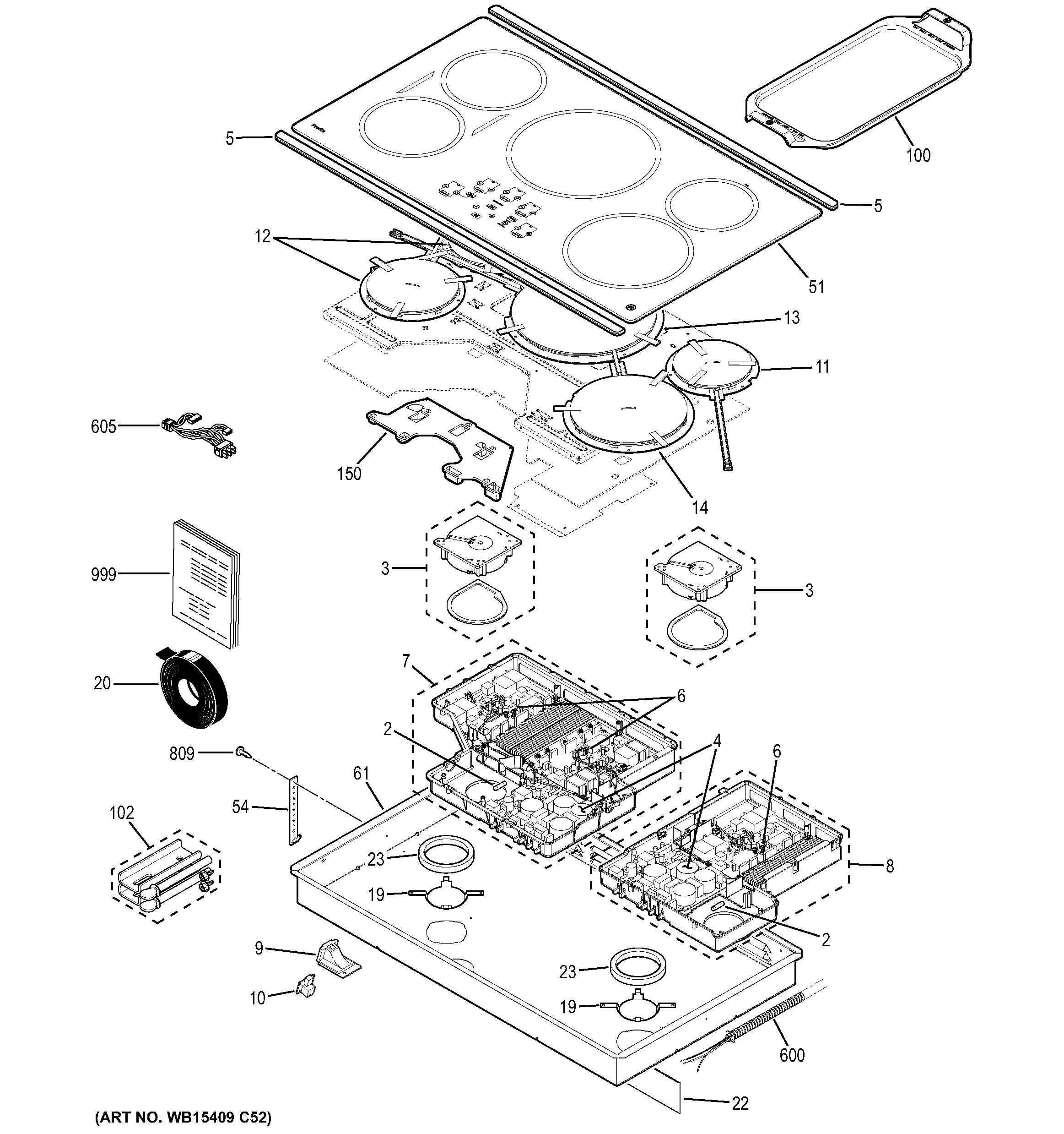 Control panel & cooktop