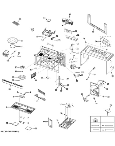 Oven cavity parts