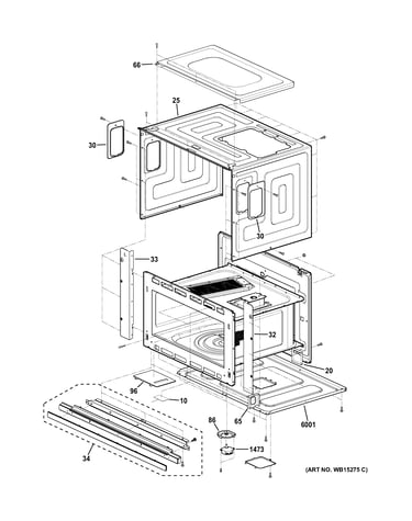 Oven cavity parts