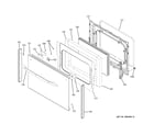 GE JB850DT1BB lower door diagram