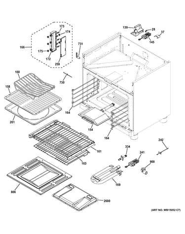 Oven cavity parts