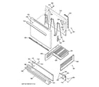 Hotpoint RGB508PET4WH door & drawer parts diagram