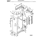 Frigidaire FPGS19TIAW4 cabinet with fan assembly diagram
