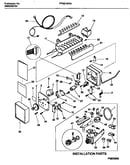 Ice maker components and installation parts