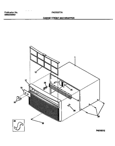 Cabinet front and wrapper