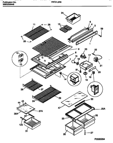 Shelves, controls, divider, mullion