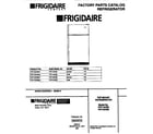 Frigidaire FRT15CRBD1 cover page diagram