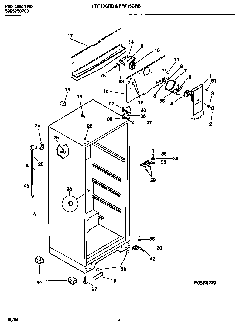 Cabinet w/fan assembly