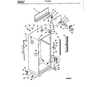 Frigidaire FRT18NNBD0 cabinet w/fan assembly diagram