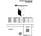 White-Westinghouse MDH40WW3 front cover diagram