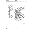 White-Westinghouse WRT15DRBW1 door section diagram