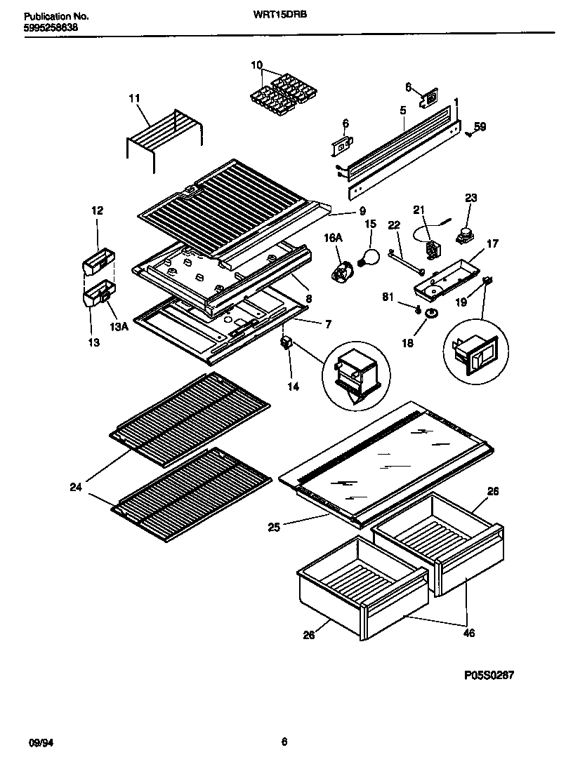Shelves, controls, divider, mullion