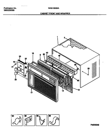 Cabinet front and wrapper