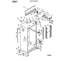 Frigidaire F44C21IBW0 cabinet w/ fan assembly diagram