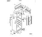 Frigidaire F44J18CBW0 cabinet w/ fan assembly diagram