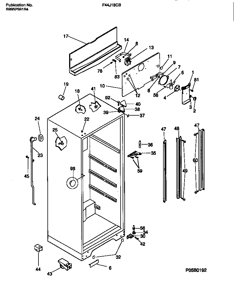 Cabinet w/ fan assembly