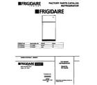 Frigidaire FRT18QRBW2 cover page diagram