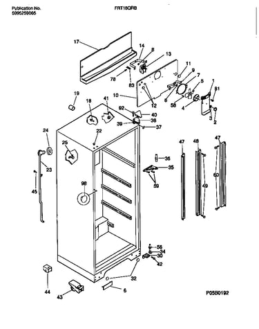 Cabinet w/fan assembly