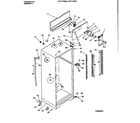 Frigidaire FRT17PRBW2 cabinet w/fan assembly diagram