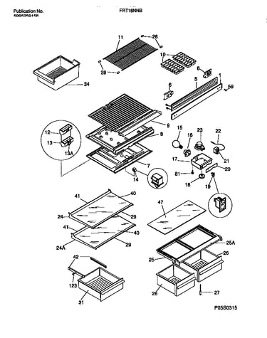 Shelves, controls, divider, mullion