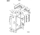 Frigidaire F44C19IBD0 cabinet w/ fan assembly diagram
