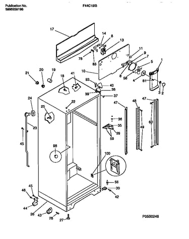 Cabinet w/ fan assembly