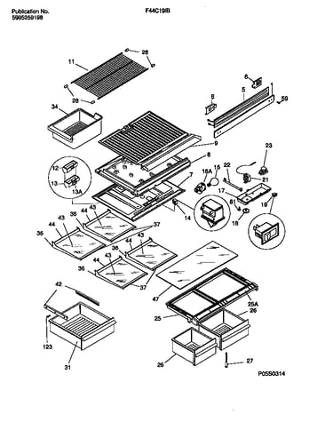 Shelves, controls, divider, mullion