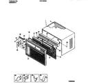 Frigidaire FAS183S2A3 cabinet front and wrapper diagram