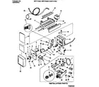 White-Westinghouse WRT17CGCW1 ice maker components diagram