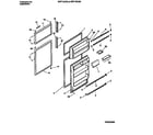 White-Westinghouse WRT15CGAY1 door section diagram