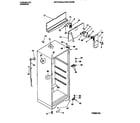 White-Westinghouse WRT15CGAD1 cabinet w/ fan assembly diagram