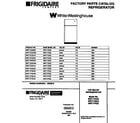 White-Westinghouse WRT17CGCW0 top mount refrigerator diagram