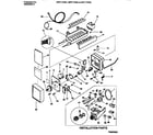 White-Westinghouse WRT17DGCY0 icemaker & installation components diagram
