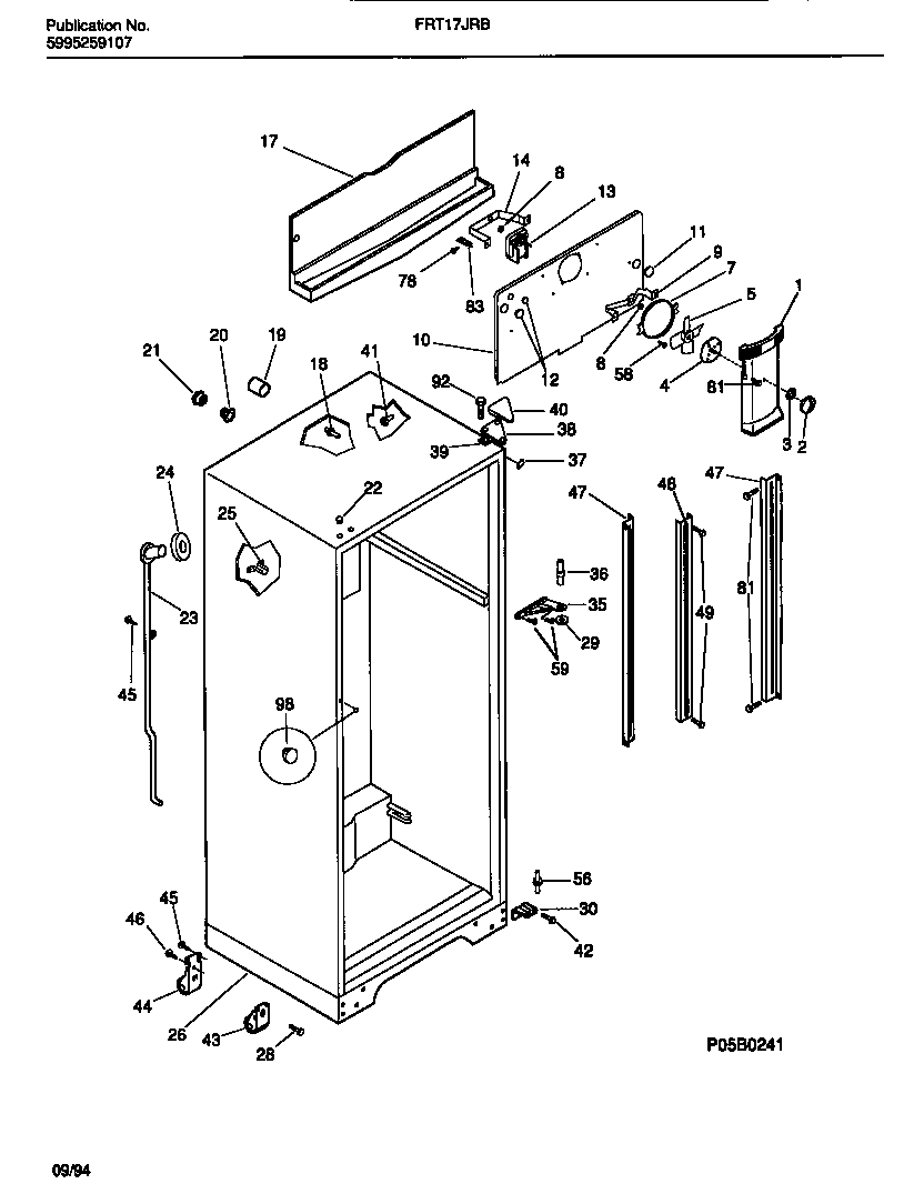 Cabinet with fan assembly