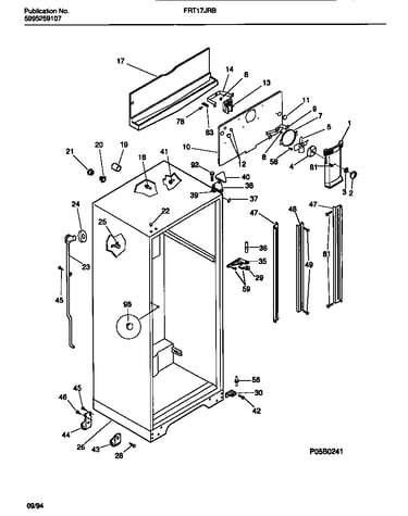 Cabinet with fan assembly