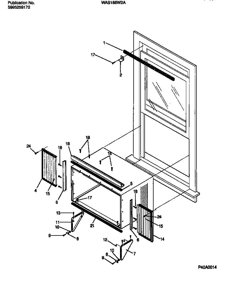 Window mounting parts