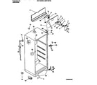 Universal/Multiflex (Frigidaire) MRT18FNBZ1 cabinet w/ fan assembly diagram