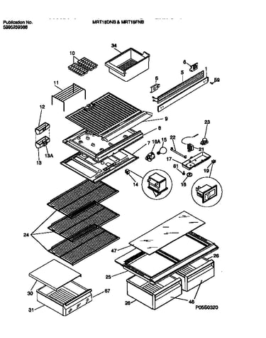 Shelves, controls, divider,  mullion