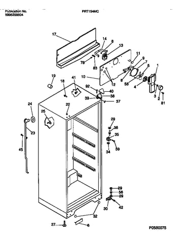 Cabinet w/fan assembly