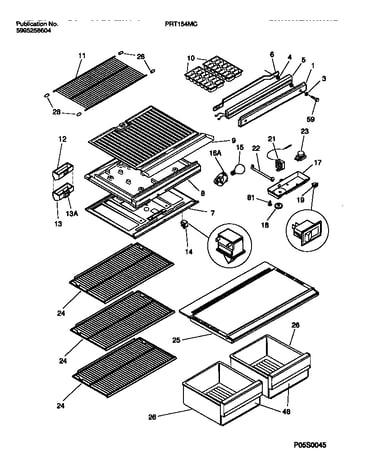 Shelves, controls, divider, mullion