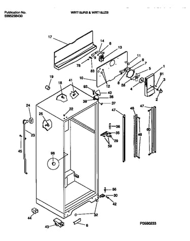 Cabinet w/fan assembly