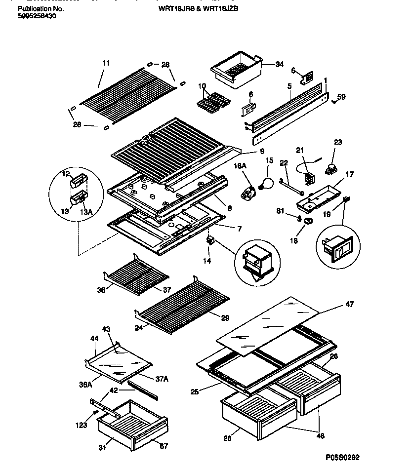 Shelves, controls, divider, mullion