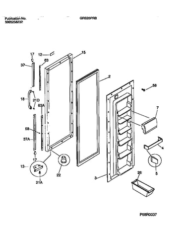 Refrigerator door section
