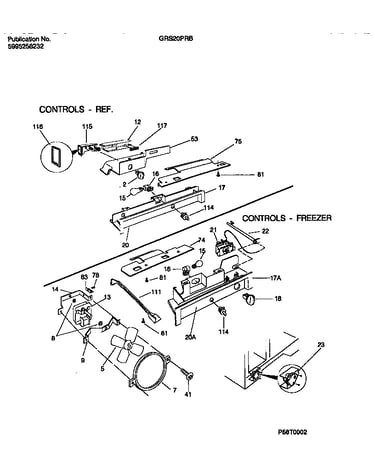 Controls, damper, fan section